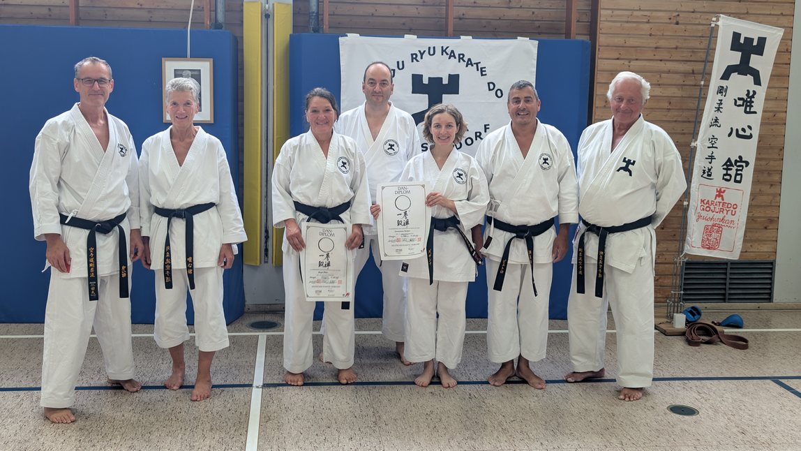 2 neue Dan-Träger im Yuishinkan Dojo Vaihingen/Enz